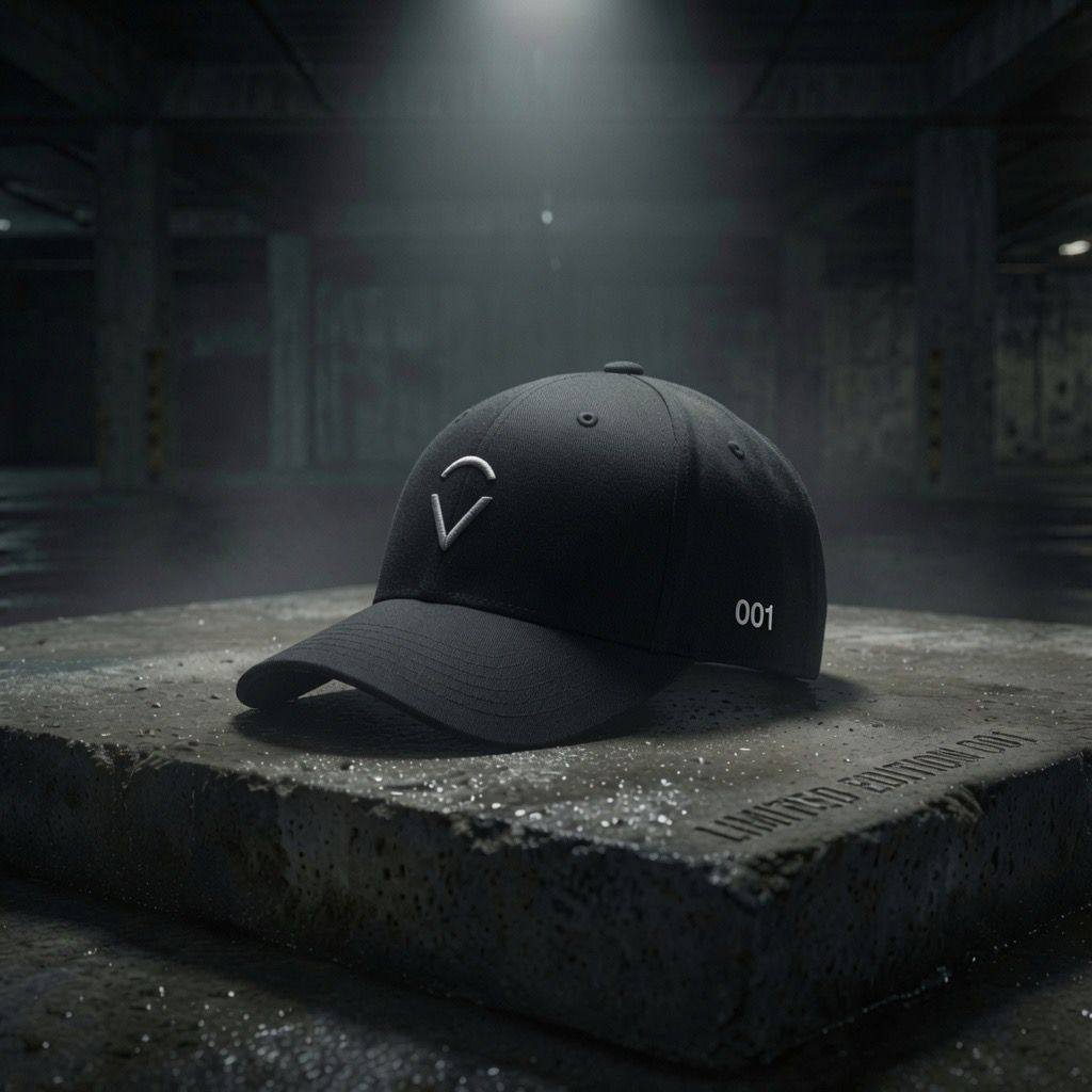 KLVASS Cap — profil, numéro 001 brodé